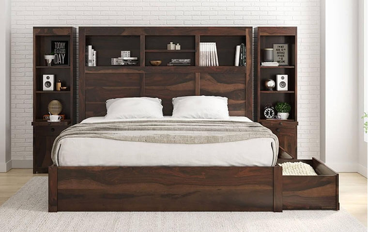wood or metal bed frame