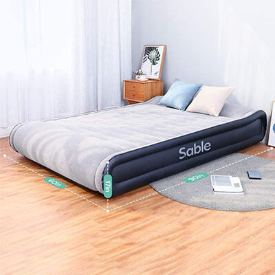 Sable Heavy Duty Inflatable Mattress with Raised Pillow