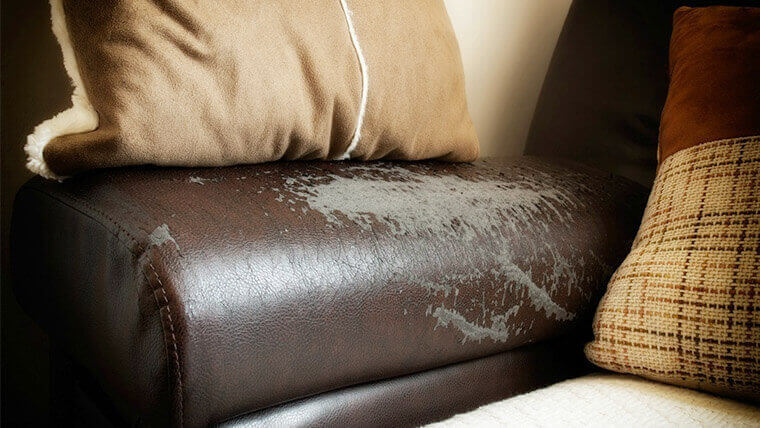 how to fix a leather sofa that is peeling