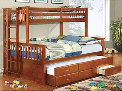 Furniture of America Pammy Wood Bunk Bed