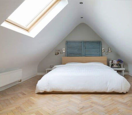 add skylight to windowless bedroom
