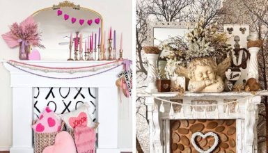 valentines mantle decor