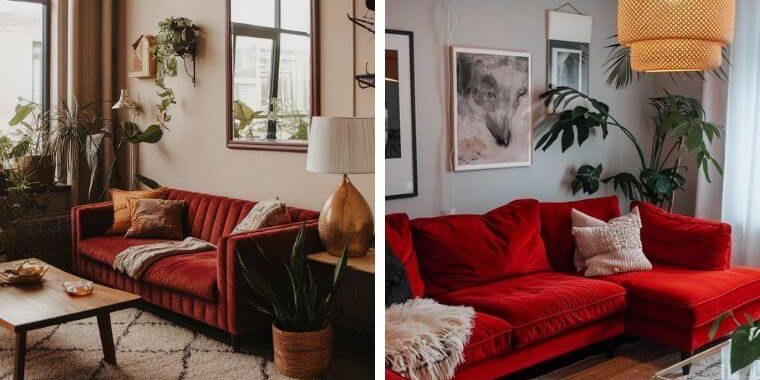 Red Couch Living Room Ideas