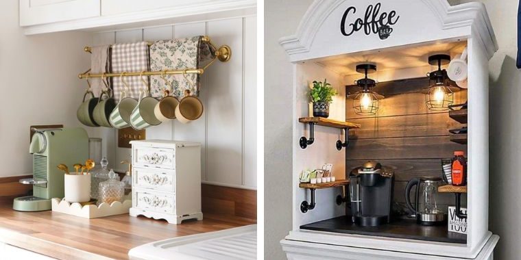coffee bar ideas for small spaces