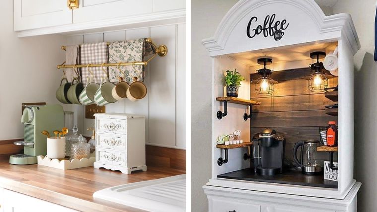 27 Creative Coffee Bar Ideas for Small Spaces Perfect for Any Home ...