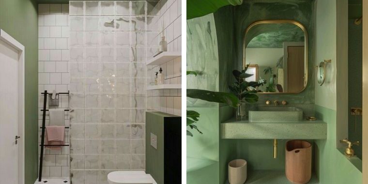 green bathroom ideas