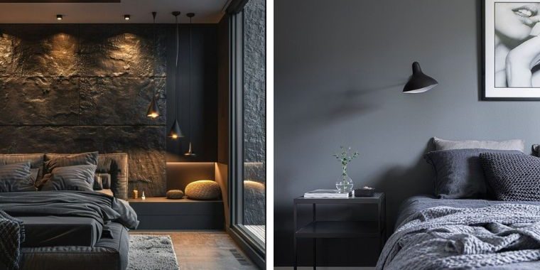 Black and Grey Bedroom Ideas