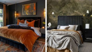 black headboard bedroom ideas