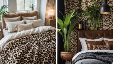 leopard print bedroom ideas