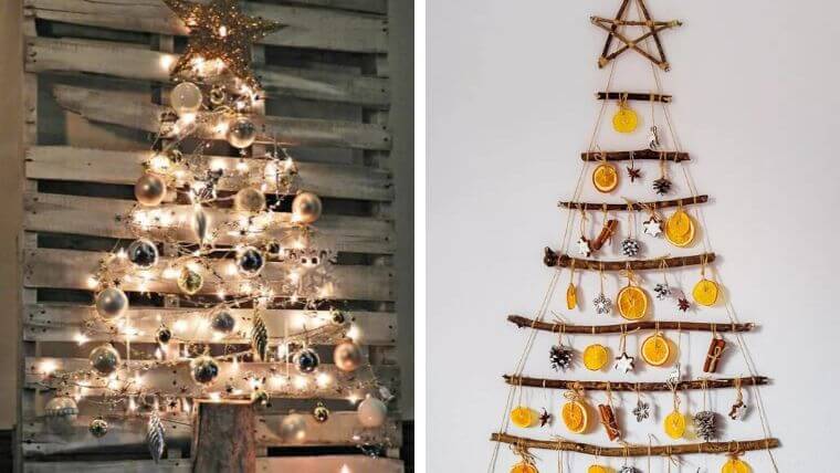 23 Creative Wall Christmas Tree Ideas for Small Homes - Redo Your House