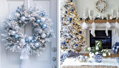 blue christmas decor ideas