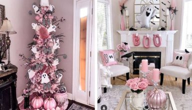 pink halloween decor ideas