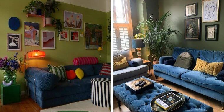 Blue and Green Living Room Ideas