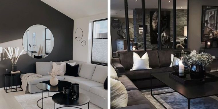 black living room ideas