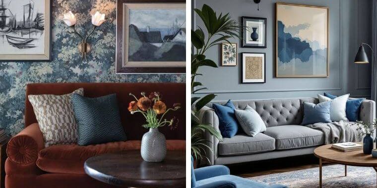 blue living room ideas