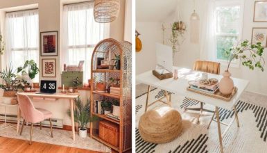 boho home office ideas