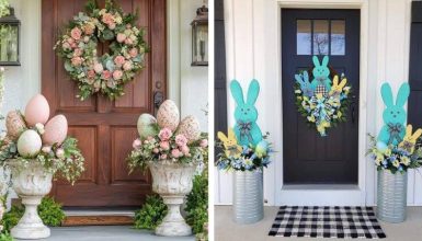 easter front porch decor