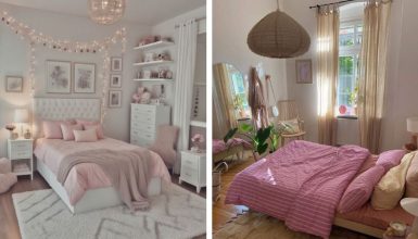 pink and white bedroom ideas