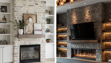 stone fireplace ideas
