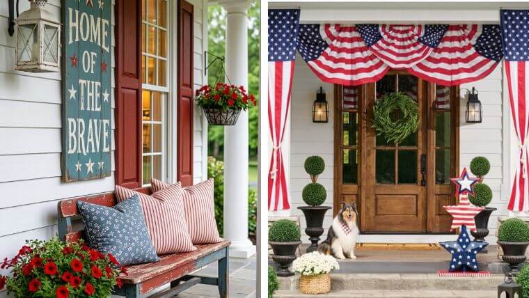 40 Patriotic 4th of July Front Porch Decor Ideas to Wow Your Neighbors ...