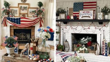 4th of july mantel decor ideas