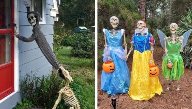 Outdoor Skeleton Halloween Decoration