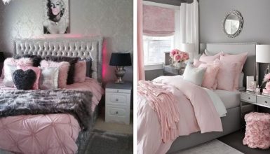Pink and Gray Bedroom Ideas