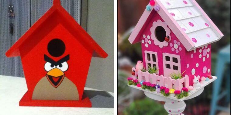 cute birdhouse painting ideas