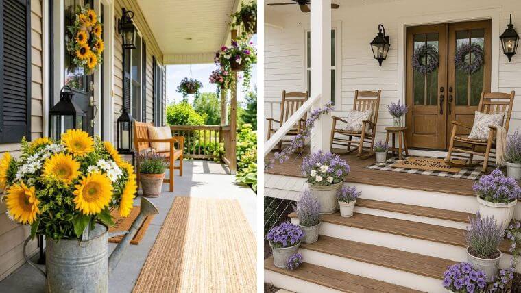 40 Summer Front Porch Decor Ideas to Brighten Your Curb Appeal - Redo ...